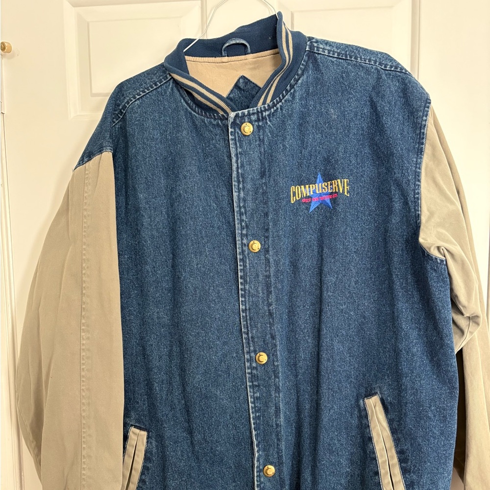 Vintage CompuServe trade show jacket.
